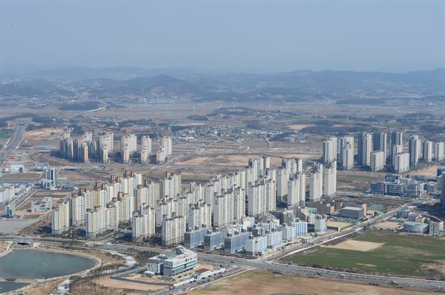 홍성군 홍북읍 전경. 충남도 제공