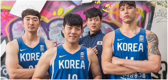 3대3 남자 농구 대표팀. FIBA 홈페이지