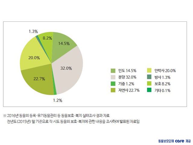 유기동물 처리 현황