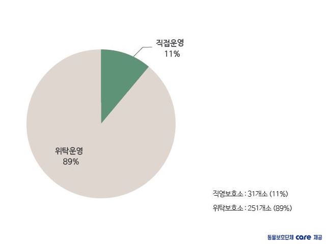 지자체 보호소 운영 주체 비율