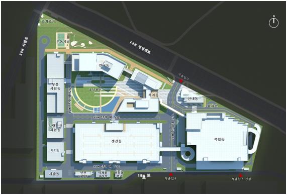 LG전자가 2,300억원을 들여 인천 서구 경서동 인천캠퍼스를 증설한다. 증설되는 인천캠퍼스 배치도. 인천시 제공