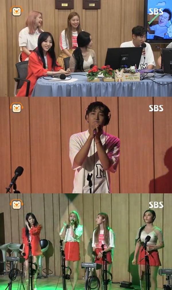 마마무와 박재정이 '컬투쇼'에 출연했다. SBS 파워FM '두시탈출 컬투쇼' 보이는 라디오 캡처