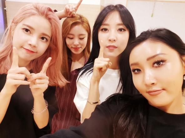 '엠카운트다운' 마마무가 1위를 차지했다. 마마무 인스타그램 제공