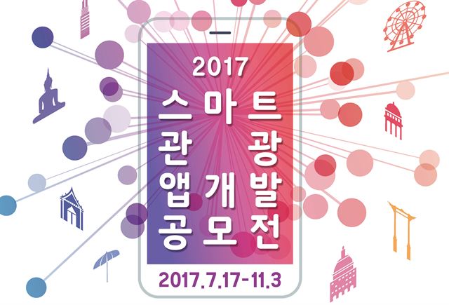 2017 스마트관광 앱개발 공모전 포스터. 한국관광공사 제공