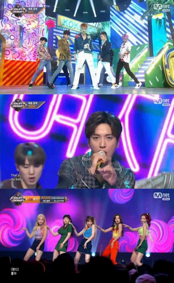 엑소, 정용화가 '엠카운트다운'에서 무대를 최초 공개했다. Mnet '엠카운트다운' 캡처