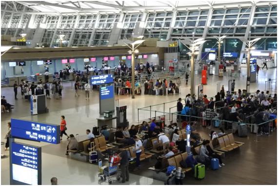 인천국제공항 출국장. 한국일보 자료사진