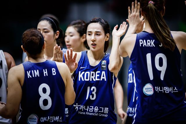 한국 여자농구 대표팀. FIBA 홈페이지