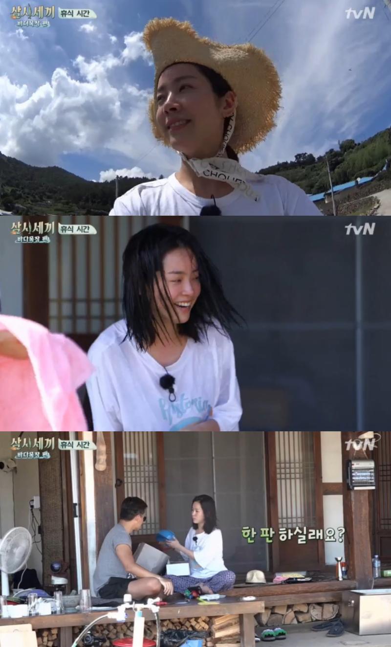 한지민이 '삼시세끼'에 출연했다. tvN