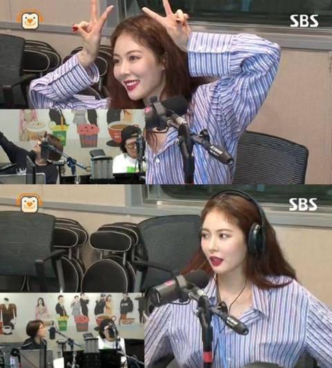 '언니네' 현아가 ‘맨발 투혼’ 비하인드 스토리를 털어놨다. SBS 파워FM 캡처