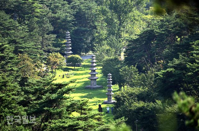 ‘천불천탑’의 전설을 간직한 운주사의 석탑군(群). 화순=최흥수기자