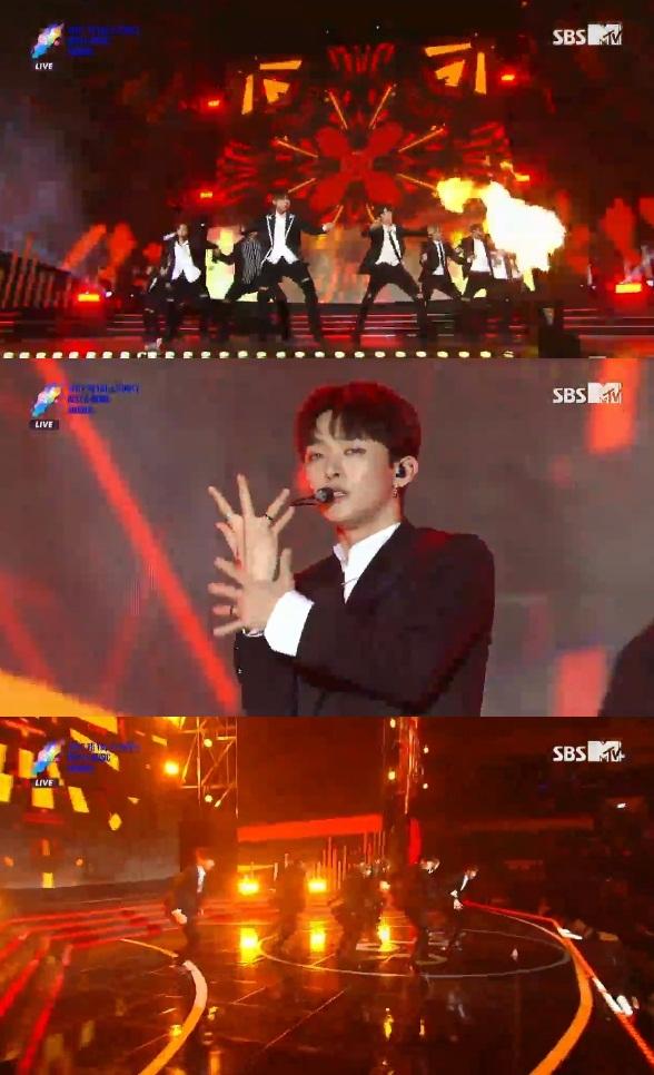 워너원이 '소리바다 어워즈'의 문을 열었다. SBS MTV '소리바다 어워즈' 캡처