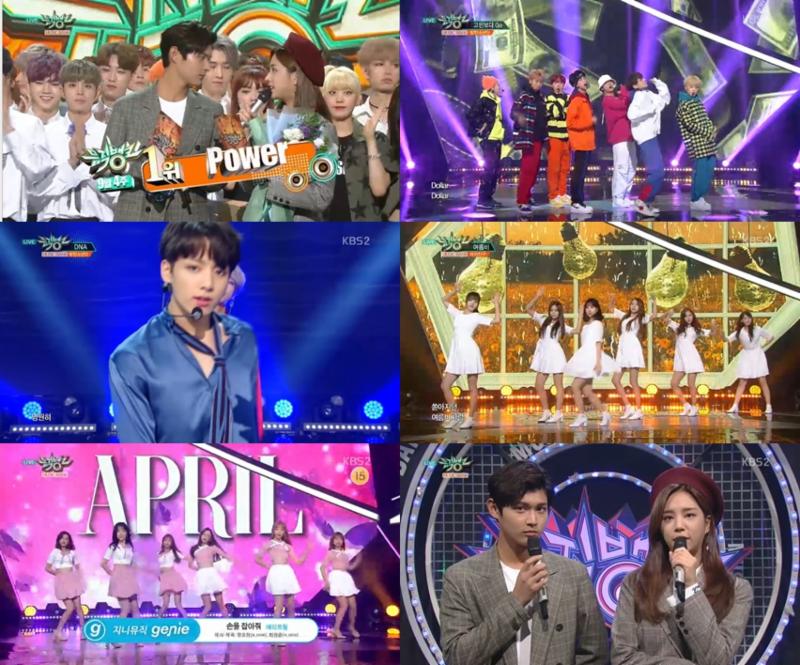 ‘뮤직뱅크’ 1위는 엑소의 ‘파워’가 차지했다. KBS2 '뮤직뱅크' 캡처