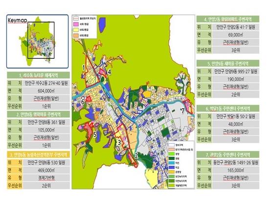 안양 도시재생전략계획 지역