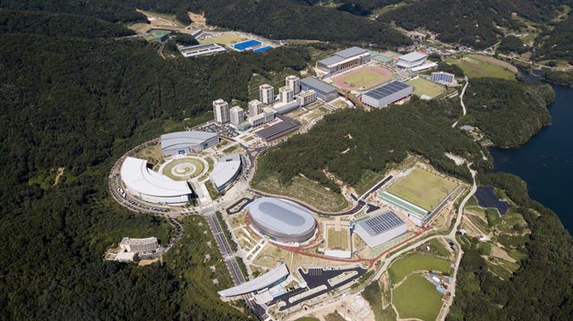 충북 진천 국가대표선수촌 전경. 대한체육회 제공