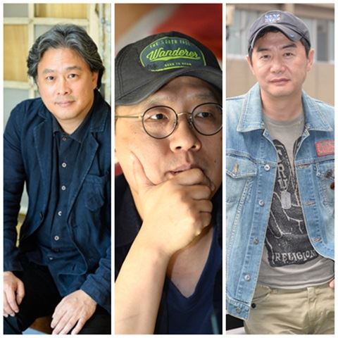 박찬욱(왼쪽부터)ㆍ김성훈ㆍ장진 등 국내 유명 영화감독의 드라마 제작이 잇따르고 있다. 한국일보 자료사진