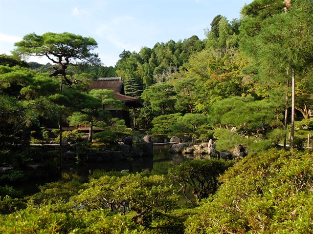 세계문화유산과 일본의 국보, 두 가지 메달을 쥔 도구도(東求堂).