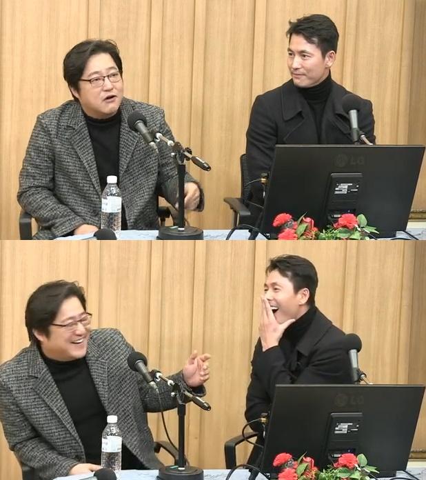 곽도원, 정우성(오른쪽)은 '강철비'에서 연기 호흡을 맞춘다. SBS 파워FM '두시탈출 컬투쇼' 보는 라디오 캡처