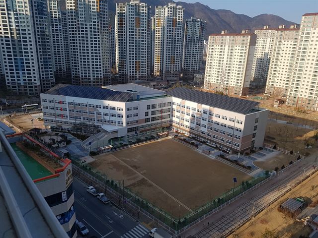 3월 개교하는 양산 물금중학교 전경. 경남교육청 제공