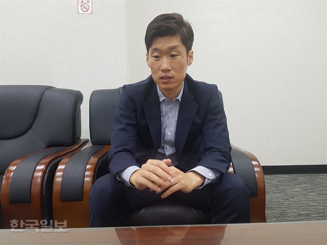 박지성 대한축구협회 유스전략본부장. 한국일보 자료사진