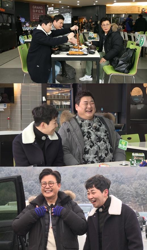 김성주, 김준현, 딘딘이 '자리 있나요'로 시민들과 함께한다. tvN 제공