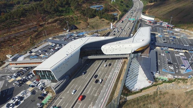 시흥하늘휴게소 전경. 자료 한국도로공사