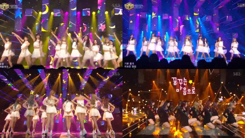 우주소녀가 컴백 무대를 가졌다. SBS '인기가요' 캡처