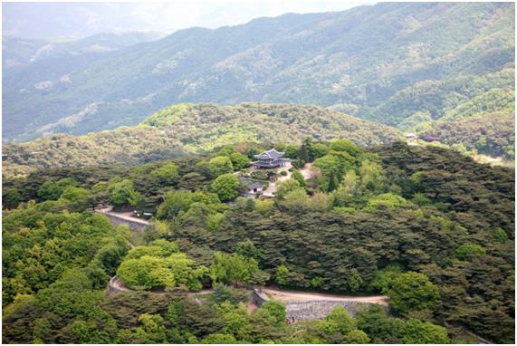 세계문화유산인 남한산성 내 수어장대 일대 전경. 경기도 제공