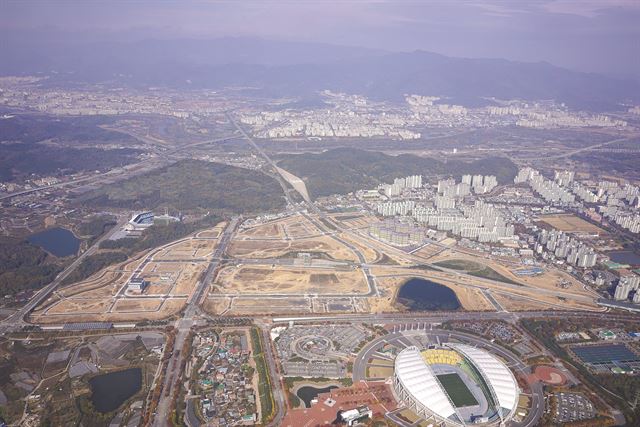 대구 수성의료지구인 알파시티 전경. 대구경북경제자유구역청 제공