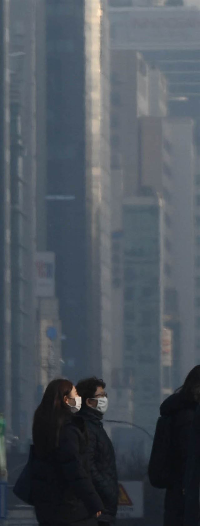 서울시내 미세먼지서남부 지역을 중심으로 미세먼지 일평균 농도가 '나쁨' 수준을 기록한 12일 오후 서울 도심이 안개와 미세먼지에 갇혀 있다. 서재훈기자 spring@hankookilbo.com