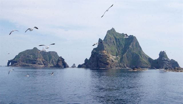 [저작권 한국일보]독도 전경. 한국일보 자료사진