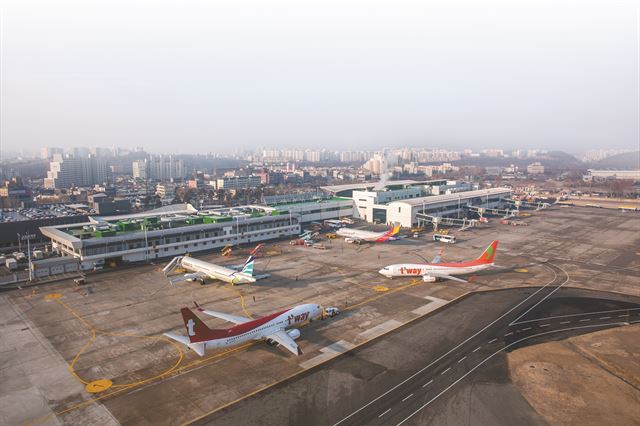 통합이전이 추진 중인 대구공항 전경. 대구시 제공