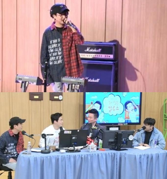 베이식, 신용재가 '두시탈출 컬투쇼'에 출연했다. SBS 파워FM '정찬우, 김태균의 두시탈출 컬투쇼' 캡처