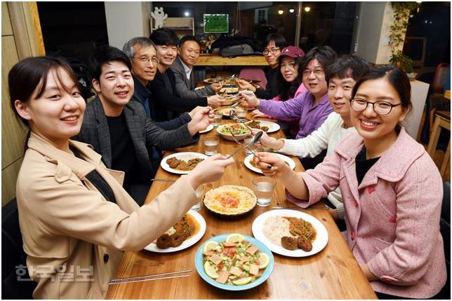 채식주의자 네이버 카페 '채식공감' 회원들. 고영권기자