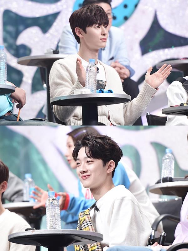 워너원 라이관린과 황민현이 '나야 나' 2배속 댄스를 선보인다. MBC 제공