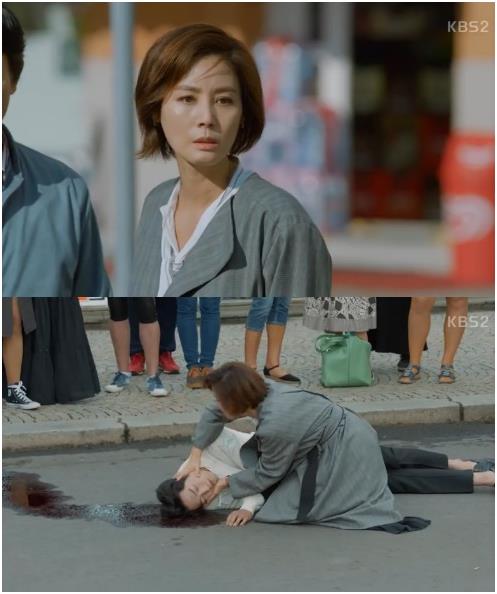 ‘너도 인간이니’ 김성령이 서강준의 교통사고를 목격했다. KBS2 방송화면 캡처