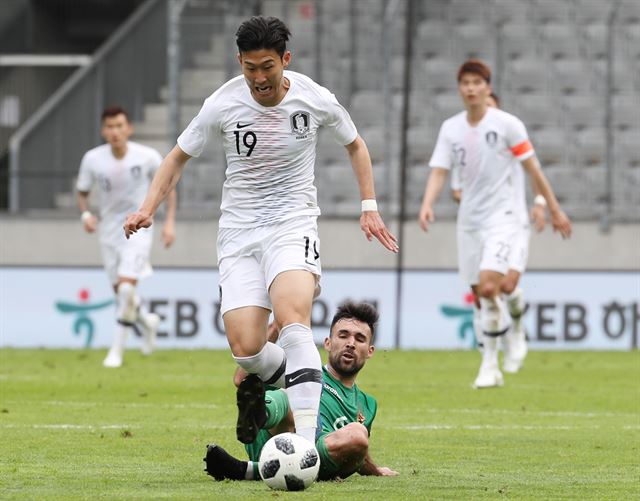 축구 대표팀 손흥민. 연합뉴스