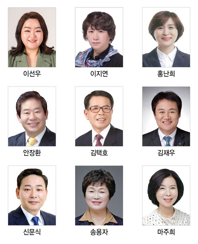 제7대 지방선거 경북 구미시의원에 당선된 더불어민주당 후보들.