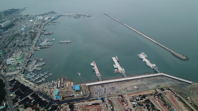 충남 보령시 대천항 해경전용부두 전경. 충남도 제공.