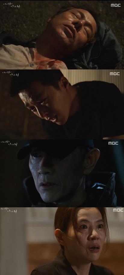 ‘이리와 안아줘’허준호가 정인기를 살해했다.MBC 방송 캡처