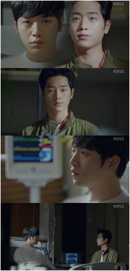 ‘너도 인간이니?’ 인간 서강준이 로봇 서강준과 마주했다. KBS2 캡처