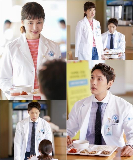 ‘사생결단 로맨스’ 지현우 이시영의 식판 밀당 현장이 포착됐다.MBC 방송캡처