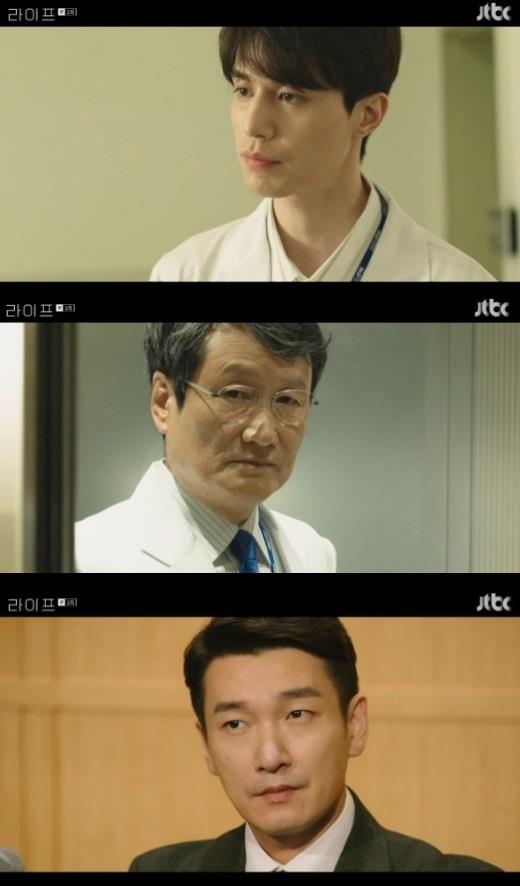 ‘라이프’ 조승우가 눈빛으로 현장을 제압했다. JTBC 방송 캡처