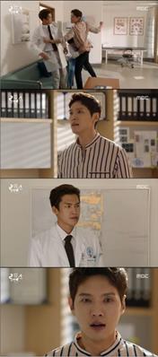 '사생결단 로맨스' 지현우가 김진엽과 갈등을 빚었다. MBC 방송캡처