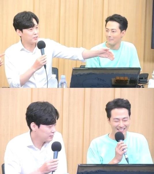 ‘컬투쇼’ 박병은이 조인성에게 야유를 받았다.SBS 방송 캡처