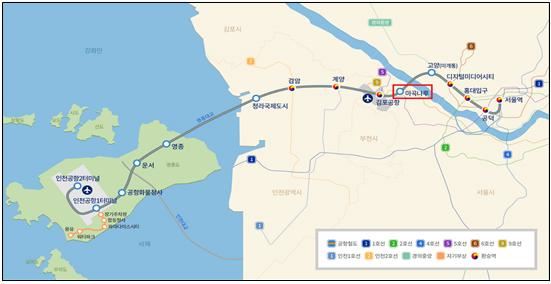마곡역 노선도. 국토교통부 제공
