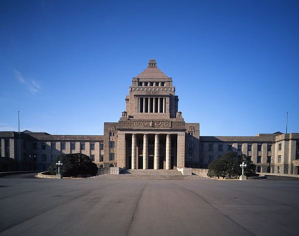 일본 도쿄에 위치한 국회의사당 건물. 일본 국회의사당 홈페이지