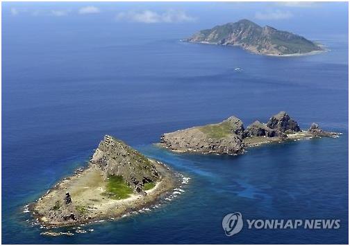 일본과 중국이 영유권 갈등을 빚고 있는 센카쿠열도(중국명 댜오위다오). 교도 연합뉴스 자료사진