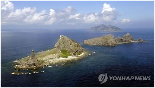 중국과 일본이 영유권분쟁을 벌이고 있는 동중국해 센카쿠열도(중국명 댜오위다오). 연합뉴스 자료사진