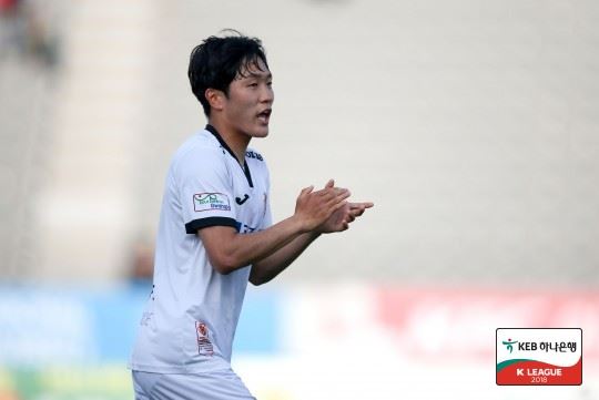 가장중요한 준PO에 억울한 경고 누적으로 뛸 수 없게 된 광주 나상호. 프로축구연맹 제공