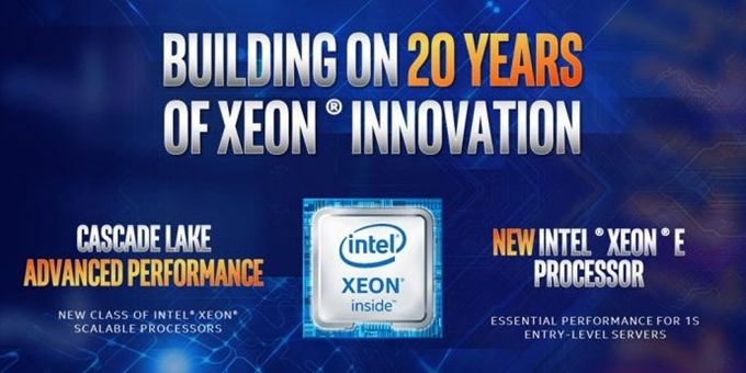 글로벌 CPU 시장을 지배하는 인텔이 지난해 11월 공개한 차세대 서버용 제온(Xeon) 프로세서. 인텔 제공